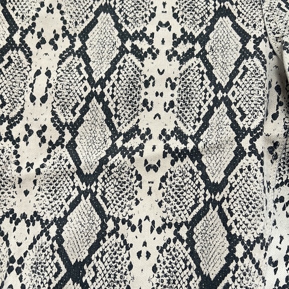 Blue Revival Python Print Straight Leg Stretch Denim - Picture 2 of 5